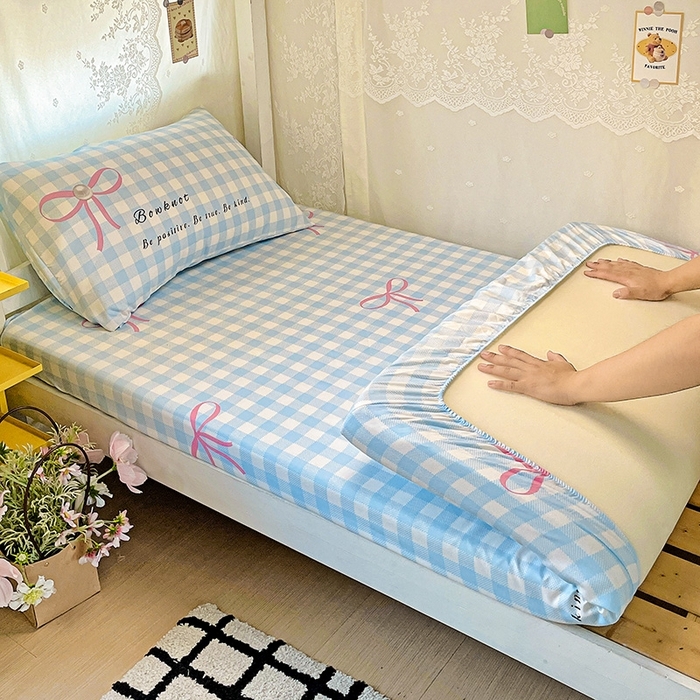 91家纺网 家纺一手货源 找家纺 （总）花伞家居 2025新款学生床加厚磨毛印花单品单床笠单床单