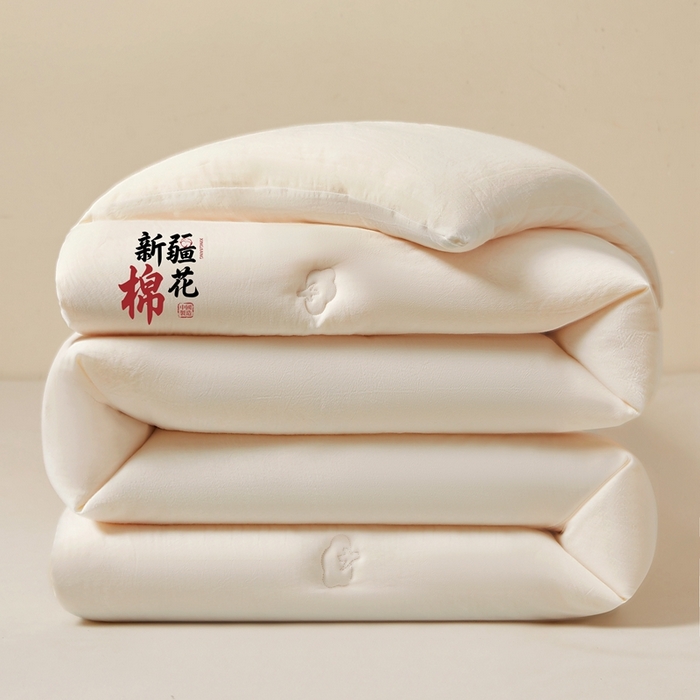 91家纺网 家纺一手货源 找家纺  （专版花型，翻版必究）维洋家纺 2025新款百分百新疆棉花冬被被子被芯 棉花-月白