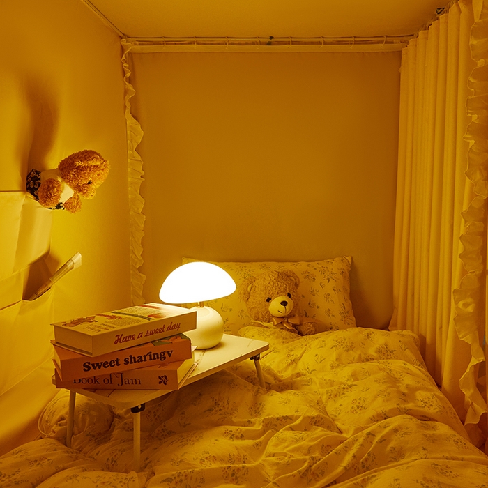 91家纺网 家纺一手货源 找家纺 锦逸家居 2025新款渐变花边款遮光学生蚊帐 渐变花边-嫩黄