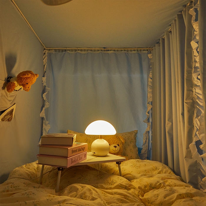 91家纺网 家纺一手货源 找家纺 锦逸家居 2025新款渐变花边款遮光学生蚊帐 渐变花边-天蓝色