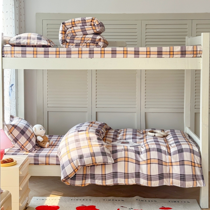 91家纺网 家纺一手货源 找家纺 （总）简冠 开学季2025植物羊绒学生宿舍上下铺学生三件套学生床垫被子被芯大礼包