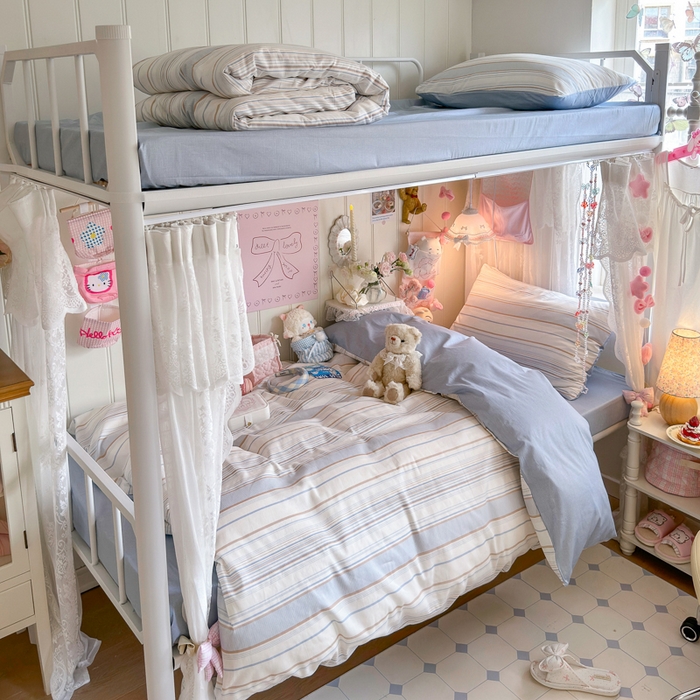 91家纺网 家纺一手货源 找家纺 （总）Sweet dreams甜梦 2025新款学生床全棉纯棉三套件学生三件套宿舍三件套上下铺三件套