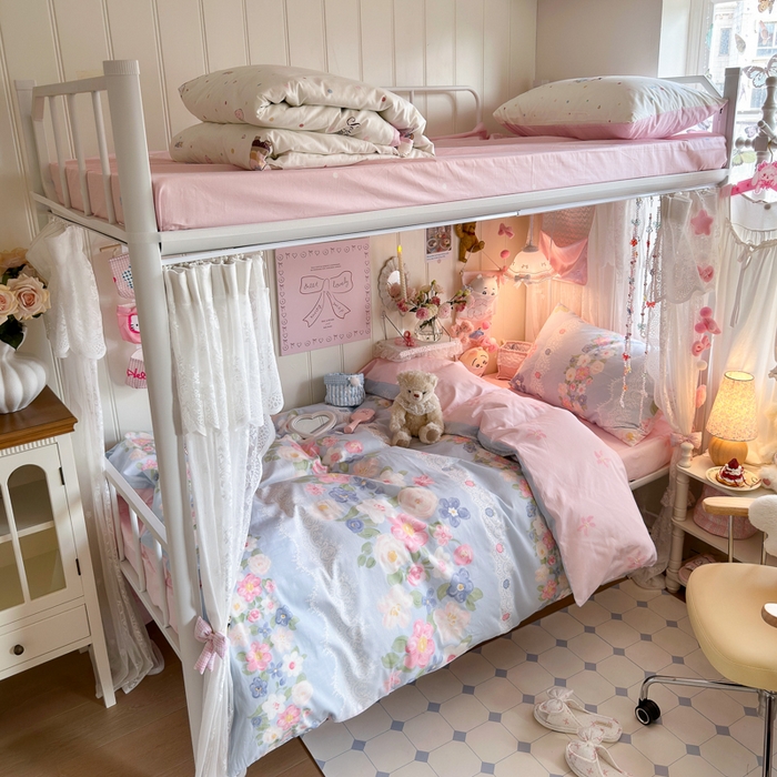 91家纺网 家纺一手货源 找家纺 （总）Sweet dreams甜梦 2025新款学生床全棉纯棉三套件学生三件套宿舍三件套上下铺三件套