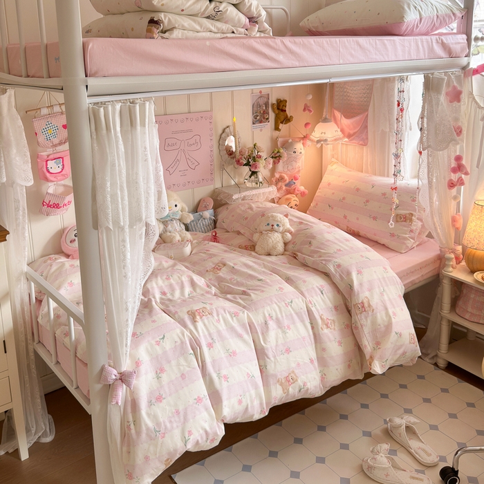 （总）Sweet dreams甜梦 2025新款学生床全棉纯棉三套件学生三件套宿舍三件套上下铺三件套