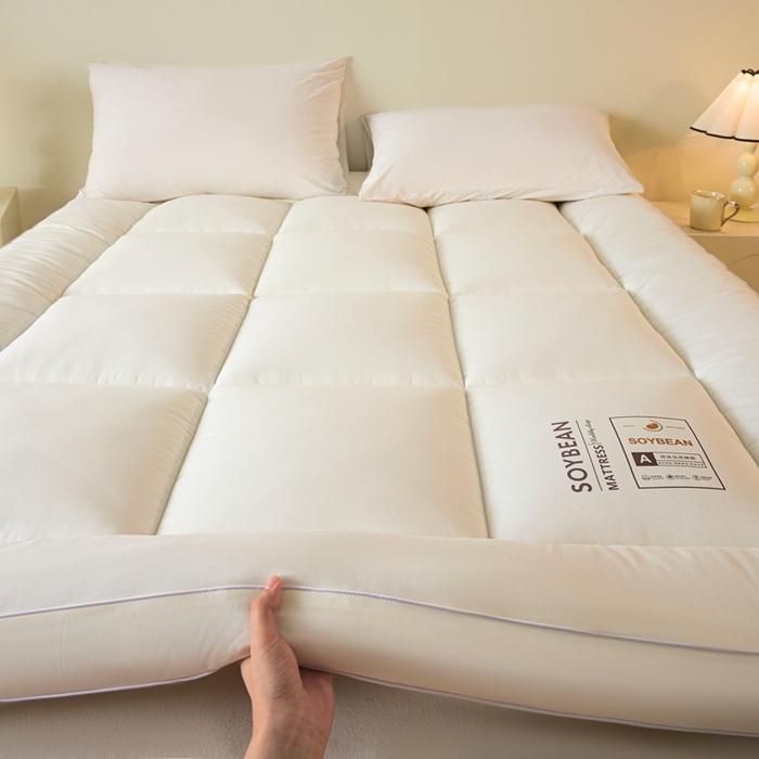 91家纺网 家纺一手货源 找家纺 （总）曼尼家纺 2025新款A类水洗棉8厘米立体床褥床垫