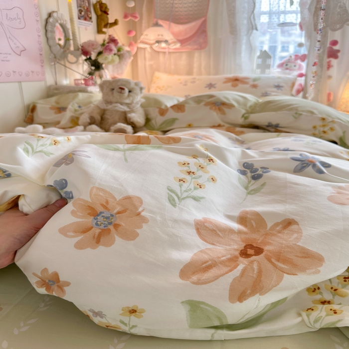 91家纺网 家纺一手货源 找家纺 Sweet dreams甜梦 2025新款学生床全棉纯棉三套件学生三件套宿舍三件套上下铺三件套 沐秋