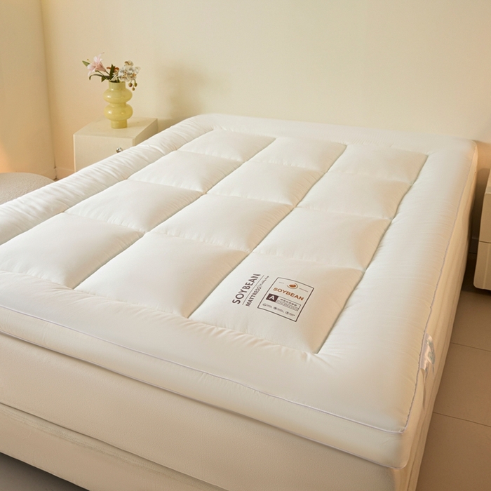 91家纺网 家纺一手货源 找家纺 （总）曼尼家纺 2025新款A类水洗棉8厘米立体床褥床垫