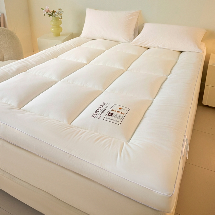 91家纺网 家纺一手货源 找家纺 （总）曼尼家纺 2025新款A类水洗棉8厘米立体床褥床垫