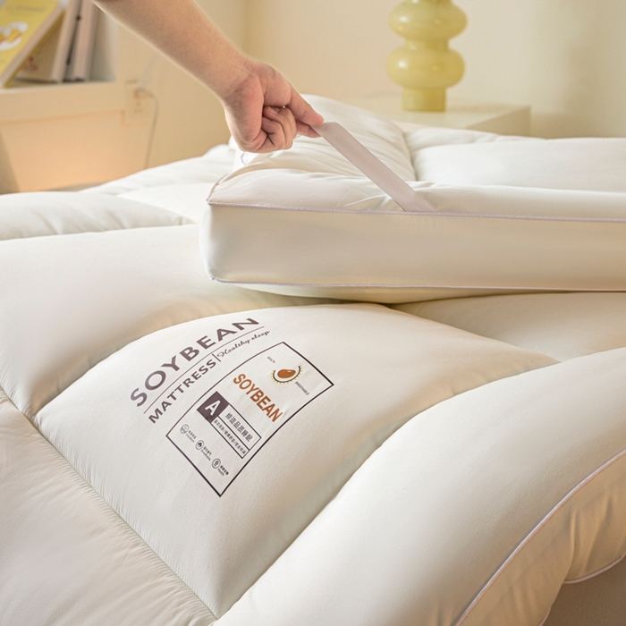 91家纺网 家纺一手货源 找家纺 （总）曼尼家纺 2025新款A类水洗棉8厘米立体床褥床垫