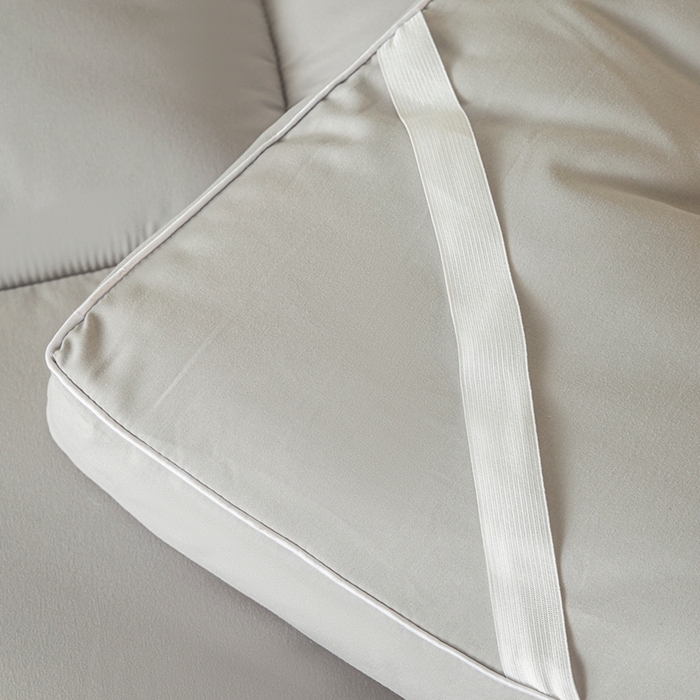 91家纺网 家纺一手货源 找家纺 曼尼家纺 2025新款A类水洗棉8厘米立体床褥床垫 浅灰