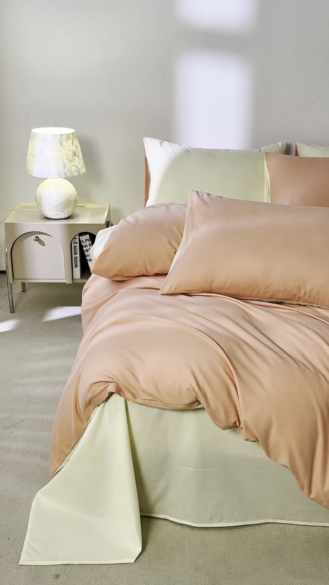 91家纺网 家纺一手货源 找家纺 沃尔居 2025新款秋冬全棉加厚磨毛四件套纯棉床单被套床笠纯色三件套（提供买家秀） 梦境--皓月蔷薇