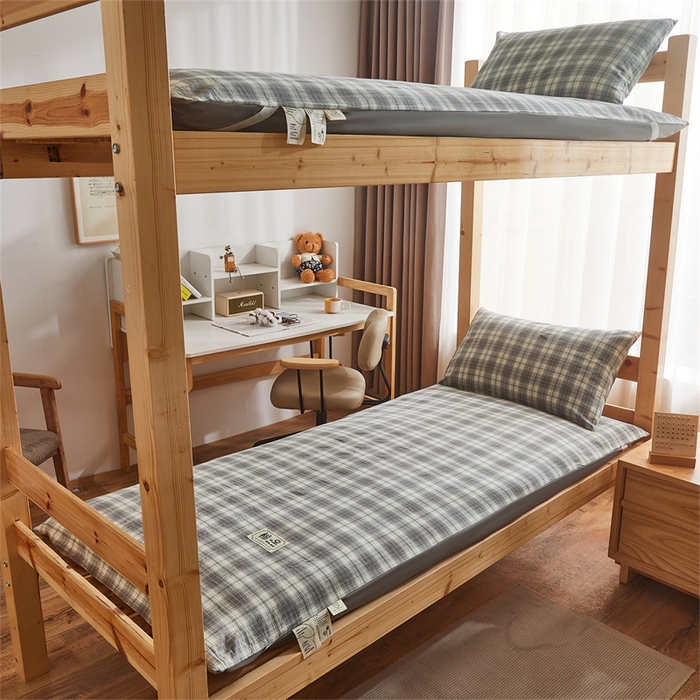 91家纺网 家纺一手货源 找家纺 （总）晓时候 2025新款可拆洗新疆棉花床垫被褥子加厚冬被学生宿舍水洗棉床垫套-宿舍款