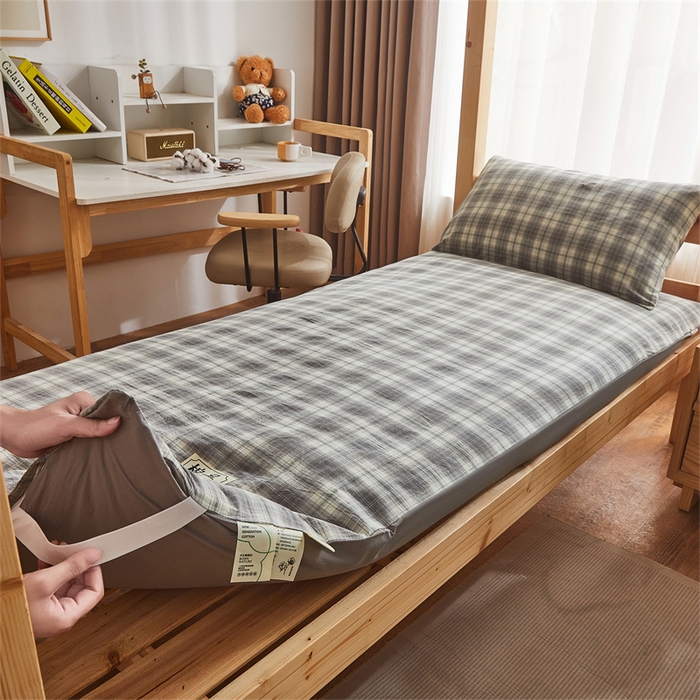 91家纺网 家纺一手货源 找家纺 （总）晓时候 2025新款可拆洗新疆棉花床垫被褥子加厚冬被学生宿舍水洗棉床垫套-宿舍款
