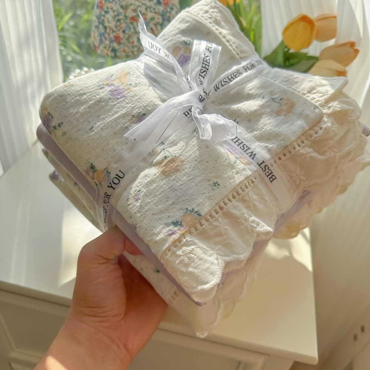 91家纺网 家纺一手货源 找家纺 韩巢家纺 2025新款学生宿舍三件套上下铺学生季开学季床品 镂空花边款-紫叮兰语