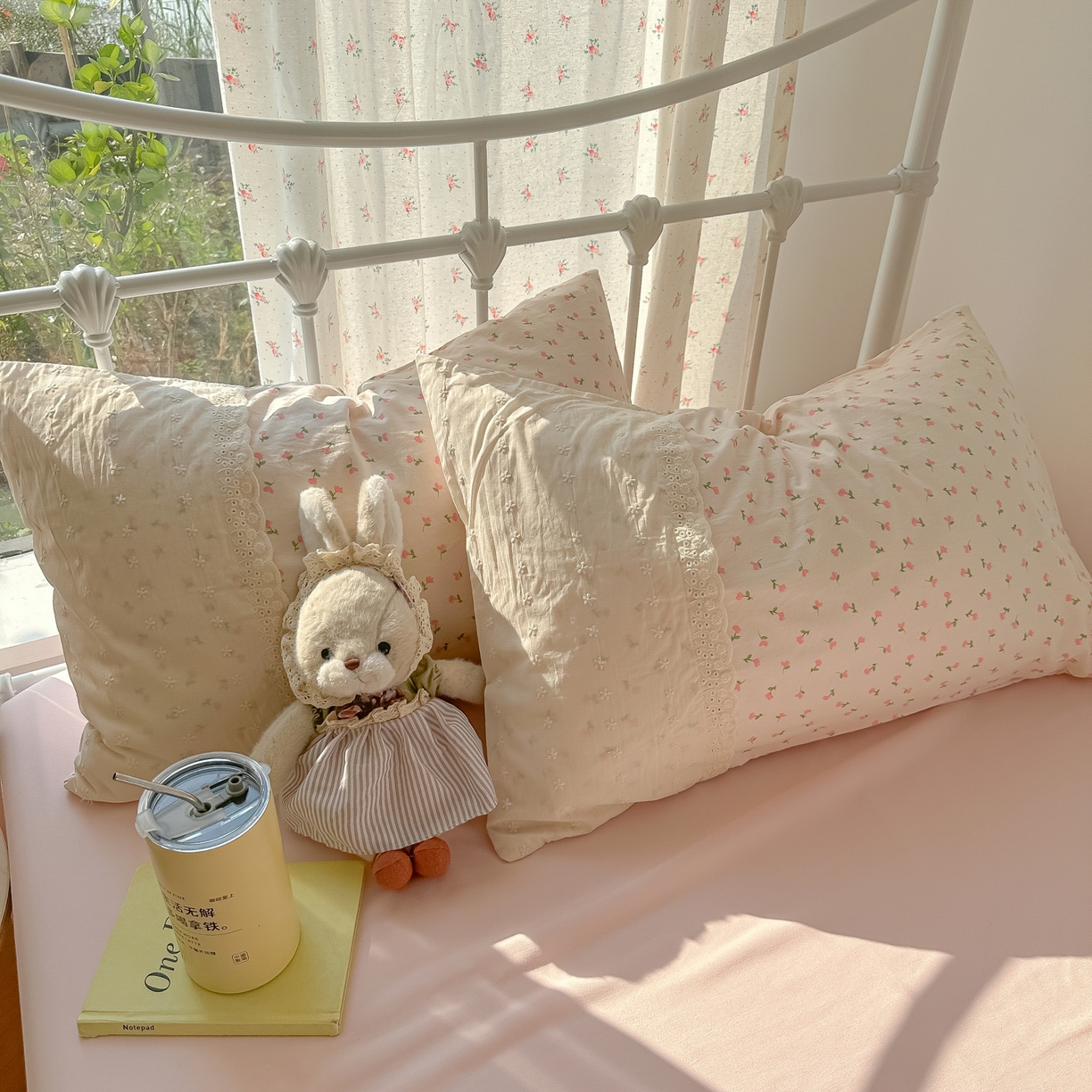 91家纺网 家纺一手货源 找家纺 （总）韩巢家纺 2025新款法式蕾丝花边被套直播热销款四件套学生宿舍床上三件套（提供卖家秀）