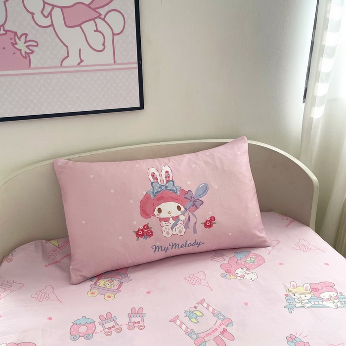 91家纺网 家纺一手货源 找家纺 （总）蘭菲家纺 2025新款学生季全棉幼儿园三丽鸥三件套大版系列