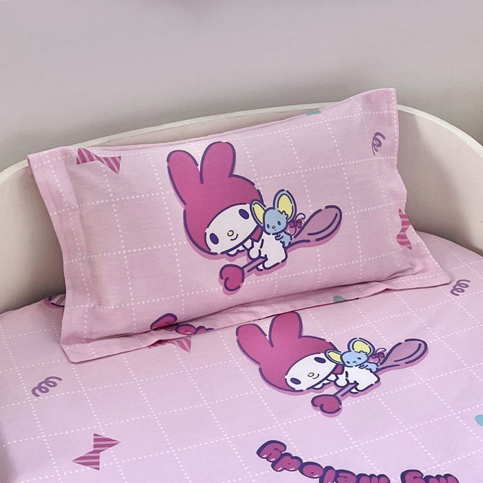 91家纺网 家纺一手货源 找家纺 （总）蘭菲家纺 2025新款学生季全棉幼儿园三丽鸥三件套小版系列