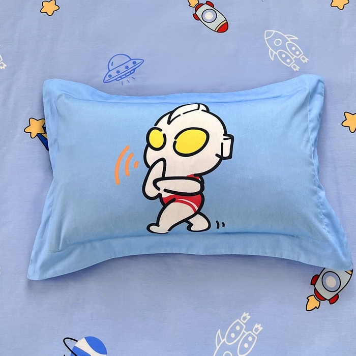 91家纺网 家纺一手货源 找家纺 （总）蘭菲家纺 2025新款学生季幼儿园奥特曼三件套小版系列