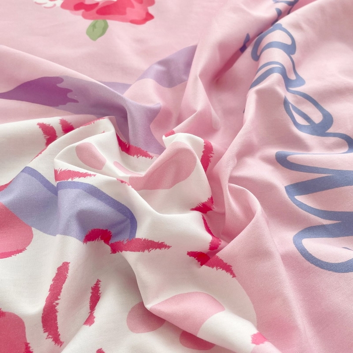 91家纺网 家纺一手货源 找家纺 蘭菲家纺 2025新款学生季全棉幼儿园三丽鸥三件套大版系列 呆萌