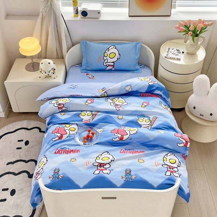 蘭菲家纺 2025新款学生季幼儿园奥特曼三件套小版系列 棒球队