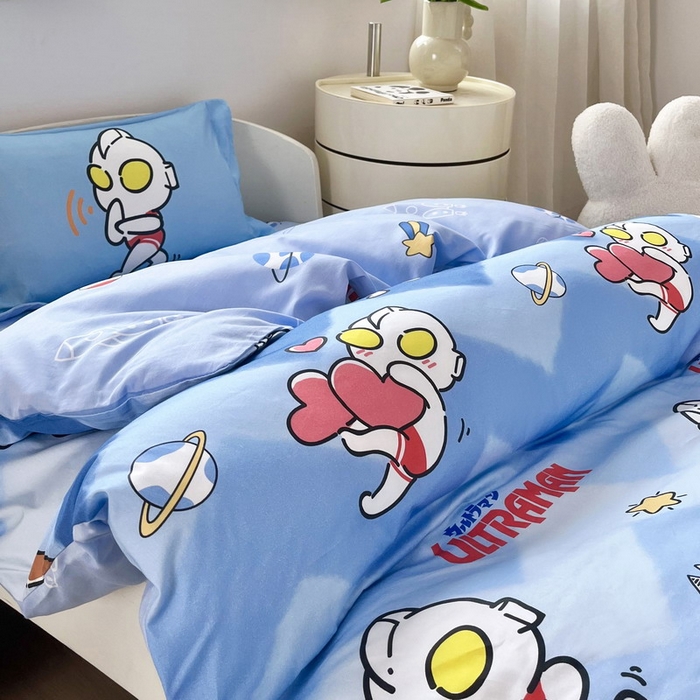 91家纺网 家纺一手货源 找家纺 蘭菲家纺 2025新款学生季幼儿园奥特曼三件套小版系列 棒球队