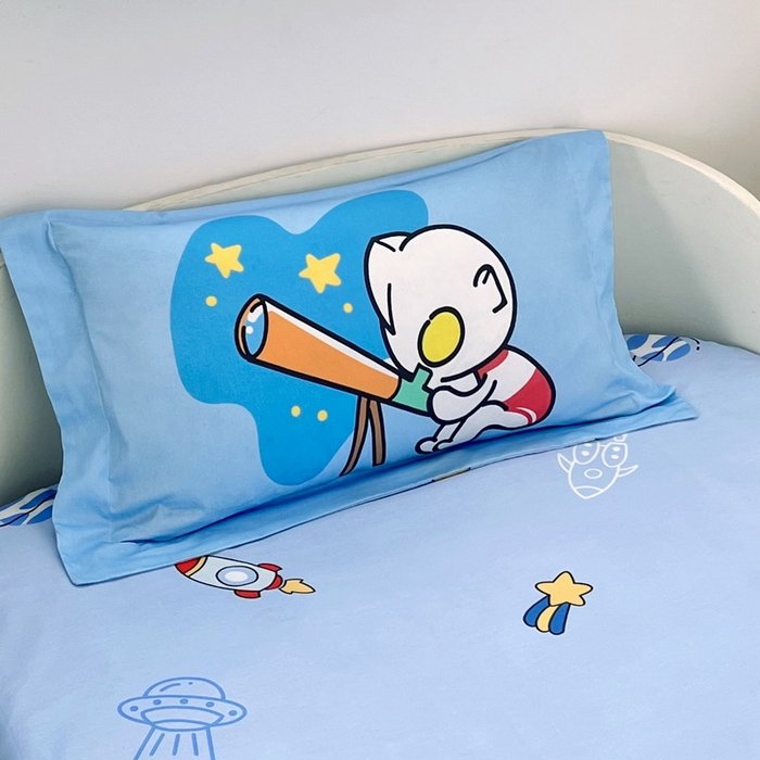 91家纺网 家纺一手货源 找家纺 蘭菲家纺 2025新款学生季幼儿园奥特曼三件套小版系列 科学家