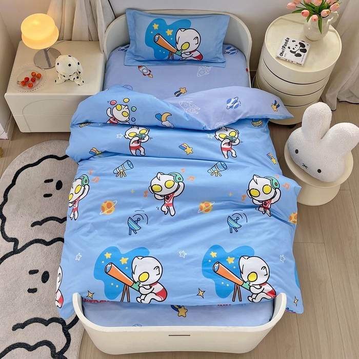 91家纺网 家纺一手货源 找家纺 蘭菲家纺 2025新款学生季幼儿园奥特曼三件套小版系列 科学家