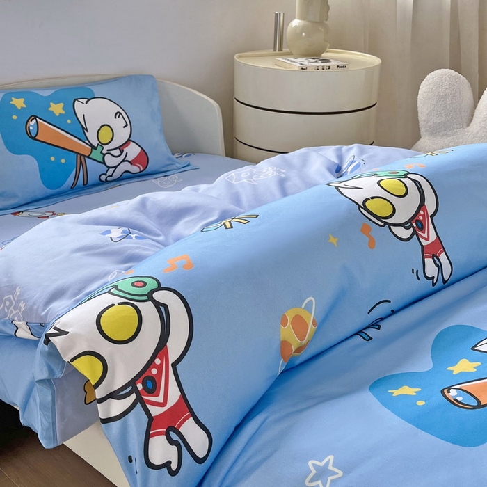 91家纺网 家纺一手货源 找家纺 蘭菲家纺 2025新款学生季幼儿园奥特曼三件套小版系列 科学家