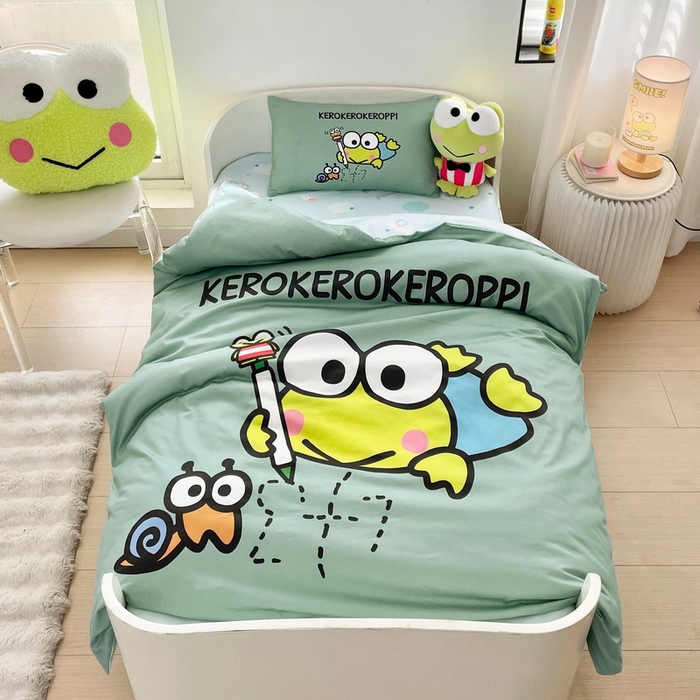 蘭菲家纺 2025新款学生季全棉幼儿园三丽鸥三件套大版系列 画自己