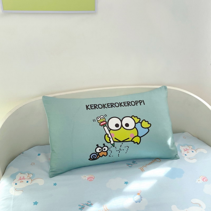 91家纺网 家纺一手货源 找家纺 蘭菲家纺 2025新款学生季全棉幼儿园三丽鸥三件套大版系列 画自己