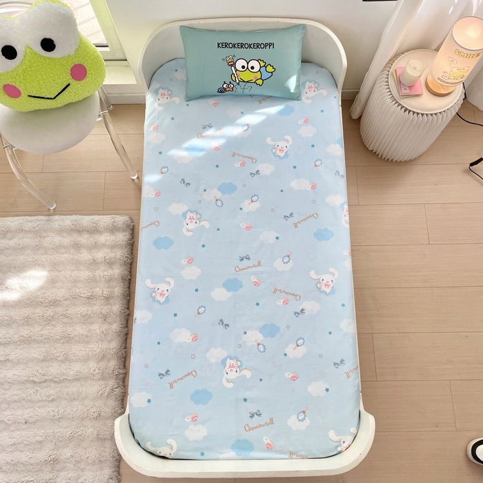 91家纺网 家纺一手货源 找家纺 蘭菲家纺 2025新款学生季全棉幼儿园三丽鸥三件套大版系列 画自己