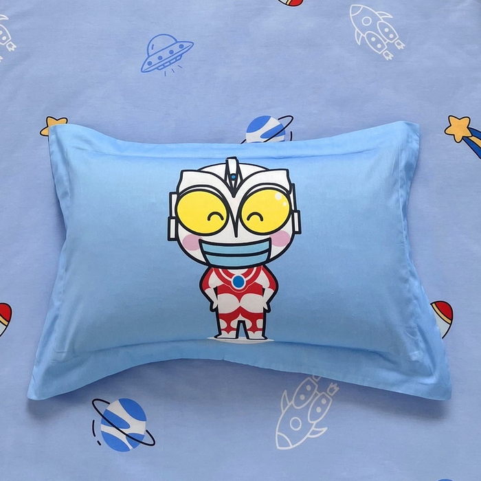 91家纺网 家纺一手货源 找家纺 蘭菲家纺 2025新款学生季幼儿园奥特曼三件套小版系列 上学