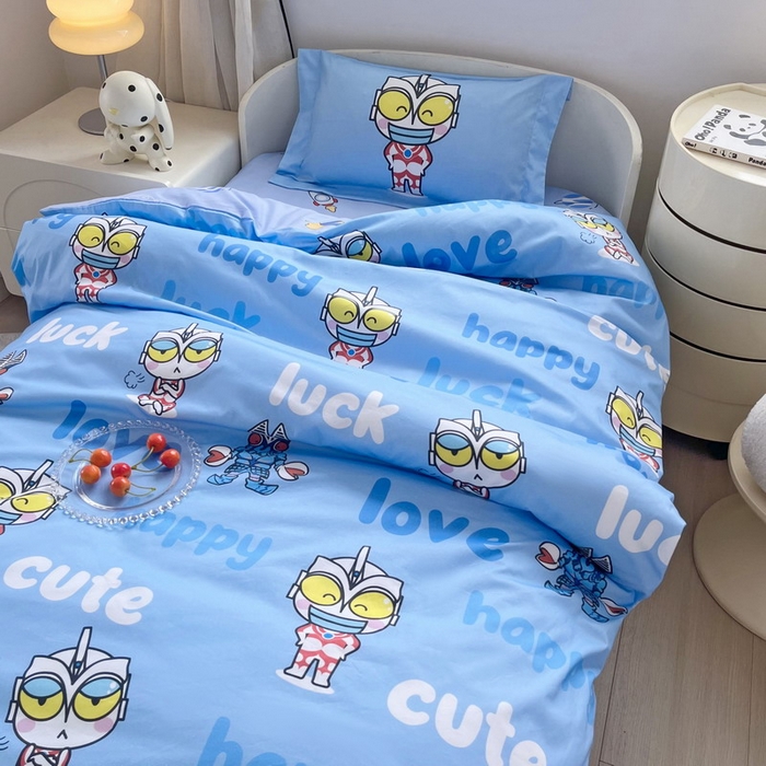 91家纺网 家纺一手货源 找家纺 蘭菲家纺 2025新款学生季幼儿园奥特曼三件套小版系列 上学