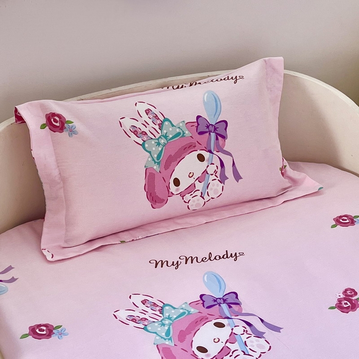 91家纺网 家纺一手货源 找家纺 蘭菲家纺 2025新款学生季全棉幼儿园三丽鸥三件套小版系列 小美