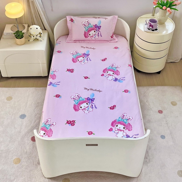 91家纺网 家纺一手货源 找家纺 蘭菲家纺 2025新款学生季全棉幼儿园三丽鸥三件套小版系列 小美