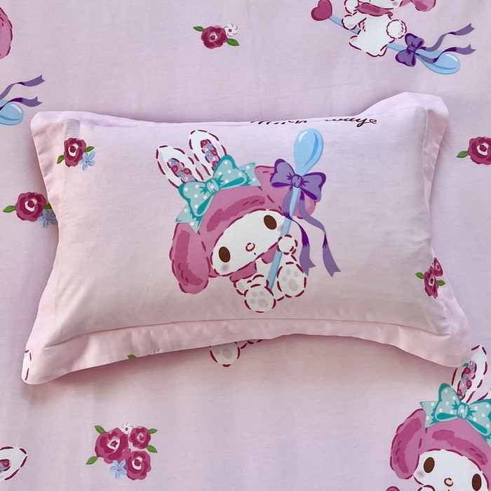 91家纺网 家纺一手货源 找家纺 蘭菲家纺 2025新款学生季全棉幼儿园三丽鸥三件套小版系列 小美