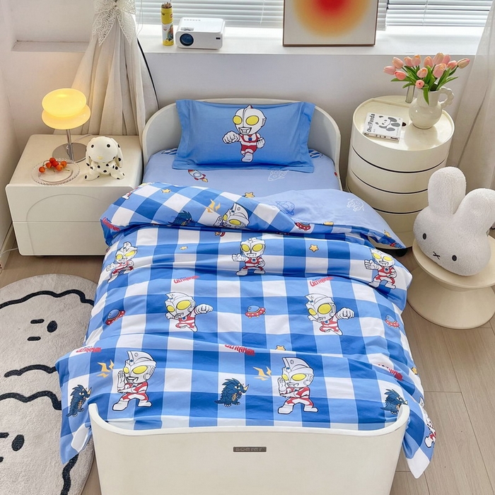 蘭菲家纺 2025新款学生季幼儿园奥特曼三件套小版系列 随影