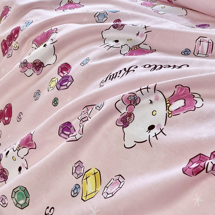 91家纺网 家纺一手货源 找家纺 蘭菲家纺 2025新款学生季全棉幼儿园三丽鸥三件套小版系列 小甜心