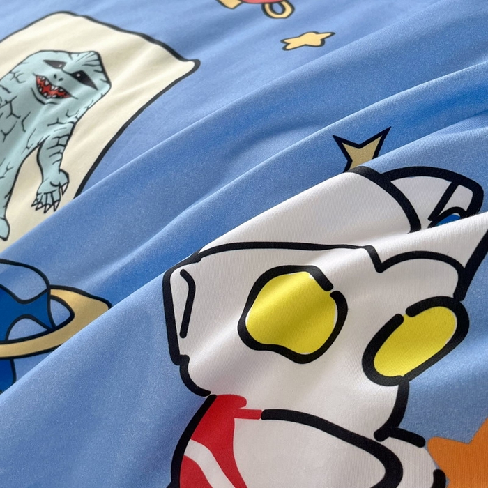 91家纺网 家纺一手货源 找家纺 蘭菲家纺 2025新款学生季幼儿园奥特曼三件套小版系列 太空游