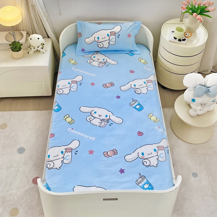 91家纺网 家纺一手货源 找家纺 蘭菲家纺 2025新款学生季全棉幼儿园三丽鸥三件套小版系列 小土豆