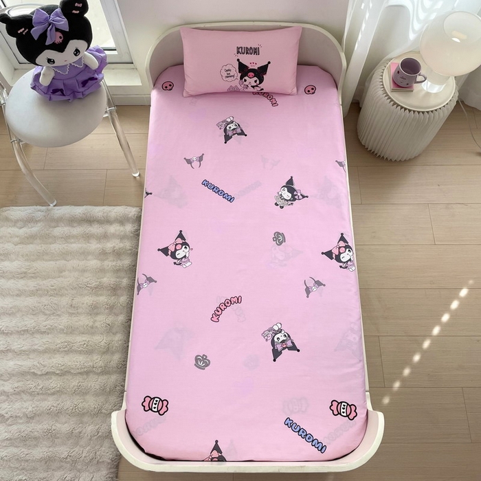 91家纺网 家纺一手货源 找家纺 蘭菲家纺 2025新款学生季全棉幼儿园三丽鸥三件套大版系列 明天见