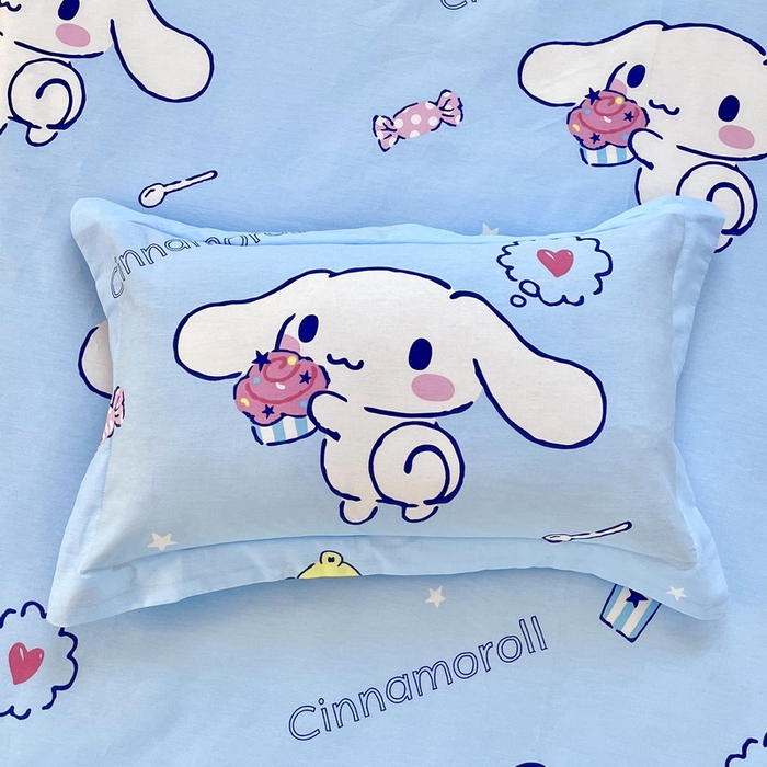 91家纺网 家纺一手货源 找家纺 蘭菲家纺 2025新款学生季全棉幼儿园三丽鸥三件套小版系列 小团子