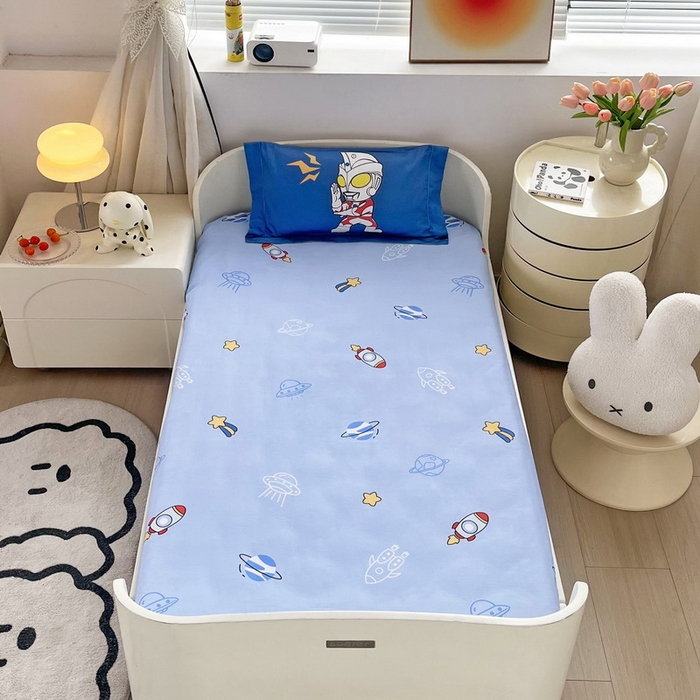 91家纺网 家纺一手货源 找家纺 蘭菲家纺 2025新款学生季幼儿园奥特曼三件套小版系列 小虎队