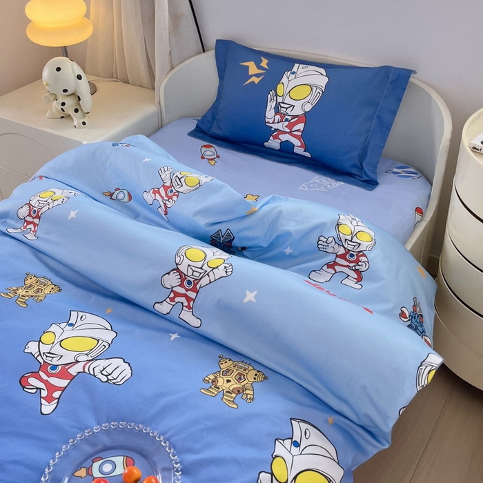 91家纺网 家纺一手货源 找家纺 蘭菲家纺 2025新款学生季幼儿园奥特曼三件套小版系列 小虎队