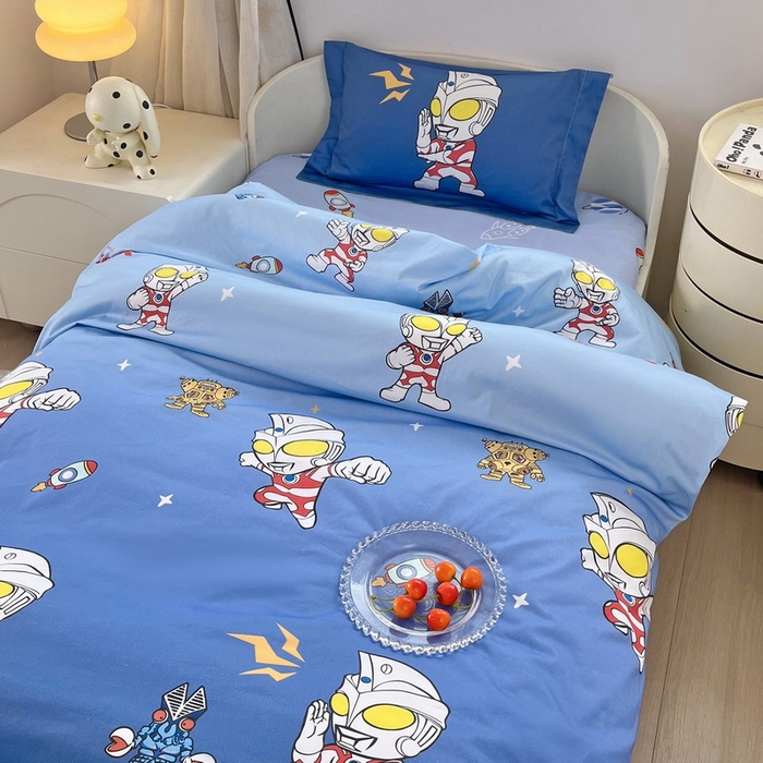 91家纺网 家纺一手货源 找家纺 蘭菲家纺 2025新款学生季幼儿园奥特曼三件套小版系列 小虎队