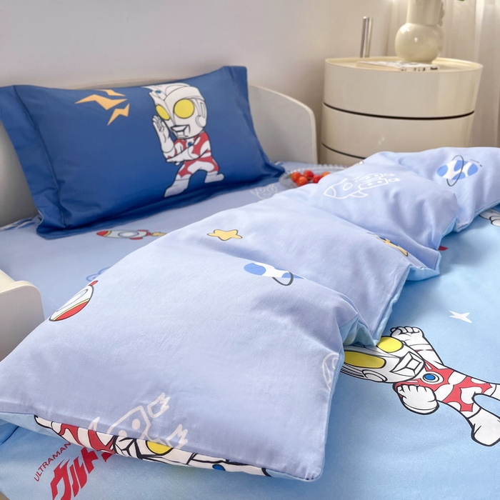 91家纺网 家纺一手货源 找家纺 蘭菲家纺 2025新款学生季幼儿园奥特曼三件套小版系列 小虎队