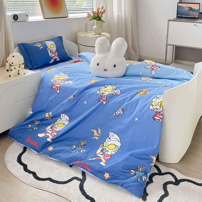 91家纺网 家纺一手货源 找家纺 蘭菲家纺 2025新款学生季幼儿园奥特曼三件套小版系列 小虎队