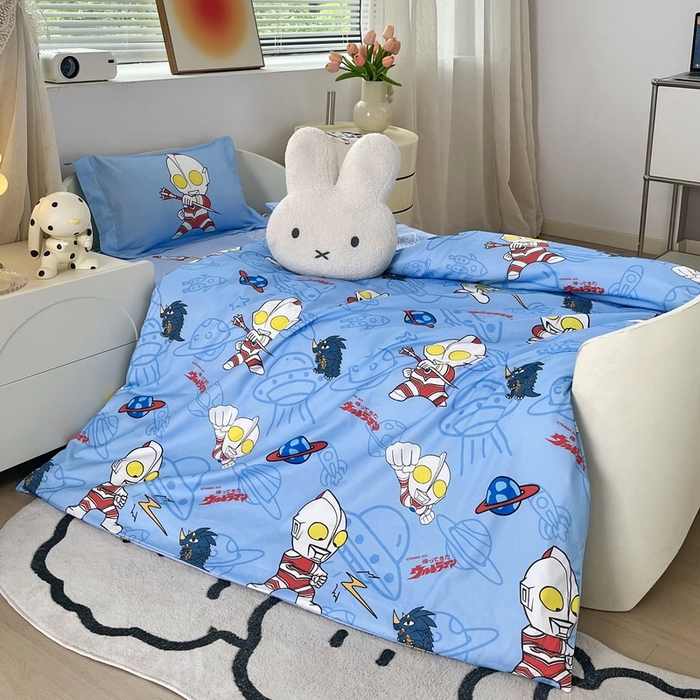 91家纺网 家纺一手货源 找家纺 蘭菲家纺 2025新款学生季幼儿园奥特曼三件套小版系列 宇宙飞人