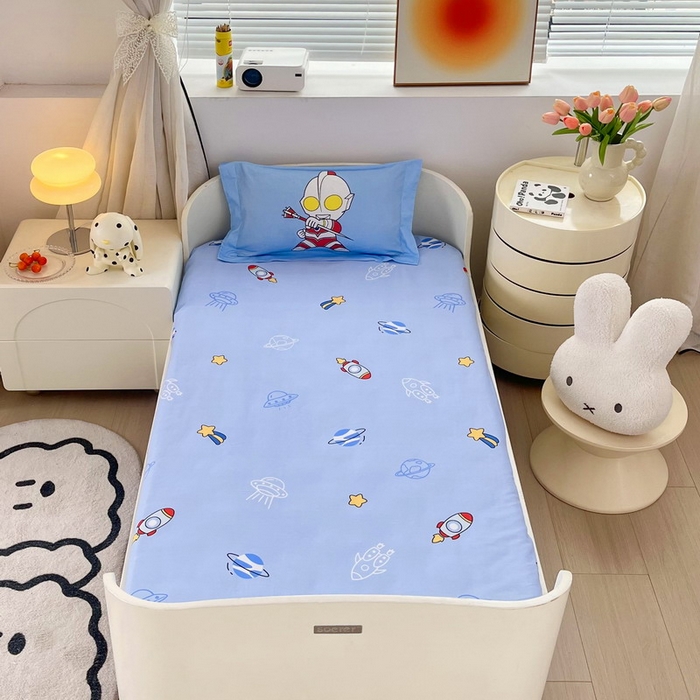 91家纺网 家纺一手货源 找家纺 蘭菲家纺 2025新款学生季幼儿园奥特曼三件套小版系列 宇宙飞人