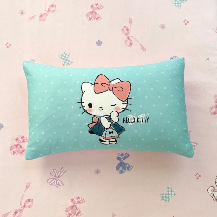 91家纺网 家纺一手货源 找家纺 蘭菲家纺 2025新款学生季全棉幼儿园三丽鸥三件套大版系列 摩卡.蓝